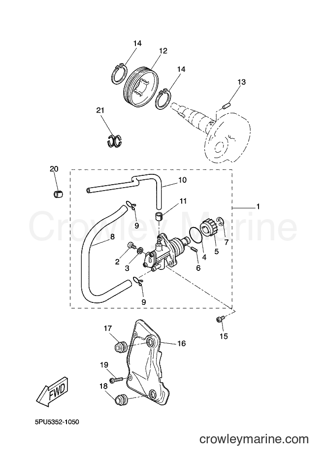 2004 Scooter YQ50L - YQ50L (5SBD) [010] - OIL PUMP