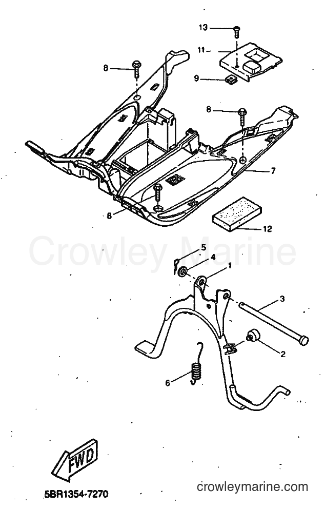 1998 Scooter YQ50L - YQ50L (5CL3) [010] - STAND & FOOTREST