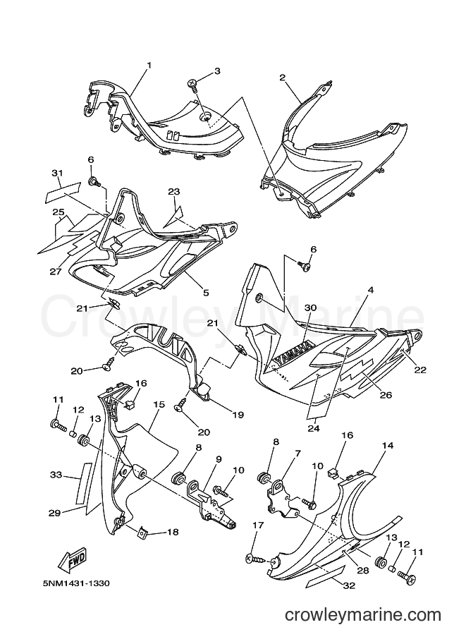 2001 Scooter JZ120F - JZ120F (5NM2) [010] - COWLING 1