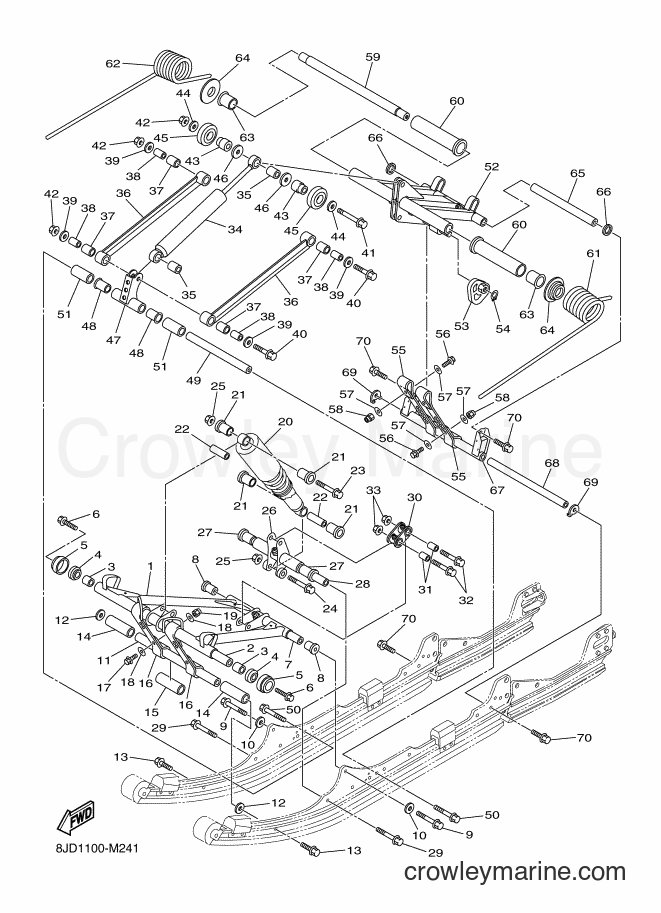 2013 Snowmobile VK540E - VK540E (8JD1) [020] - TRACK SUSPENSION 2