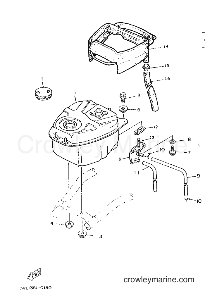 1996 Scooter CW50 - CW50 (4VV5) [999] - FUEL TANK