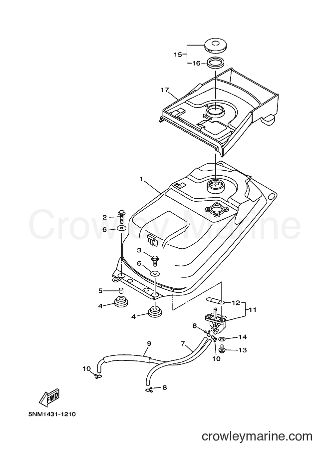2001 Scooter JZ120F - JZ120F (5NM1) [010] - FUEL TANK