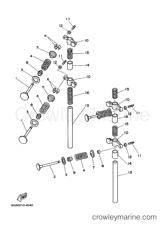 Yamaha Motors F9.9BEHL (6G92) [100] - VALVE