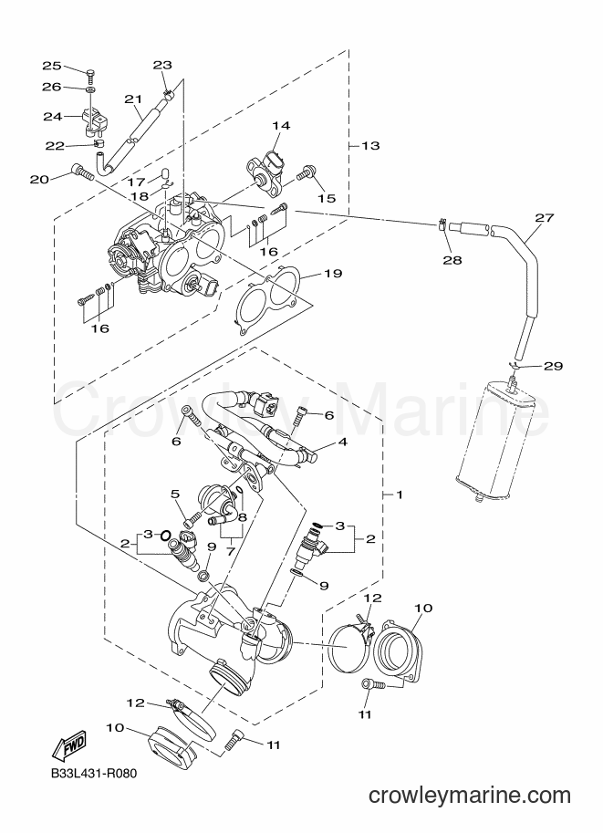 Yamaha Motors XVS950CR (B33L) [010] - INTAKE 1