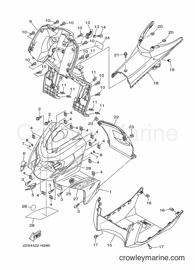 2009 Scooter AT115C - AT115C (22S4) [010] - LEG SHIELD