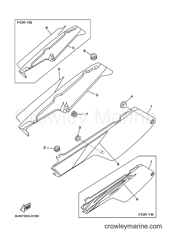 2000 Scooter DT50LC - DT50LC (3UN7) [010] - SIDE COVER
