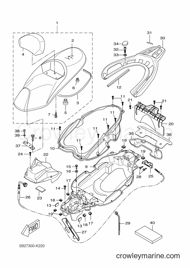 Yamaha Motors VP250 (5B2B) [040] - SEAT