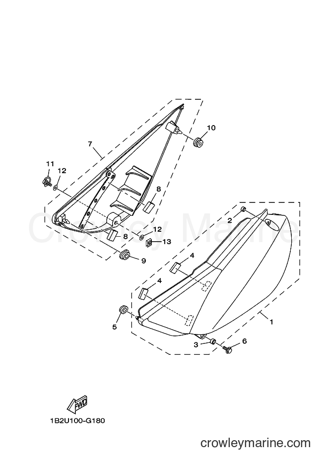 2013 Dirt Bike TT-R125LW - TT-R125LW (2CP2) [010] - SIDE COVER