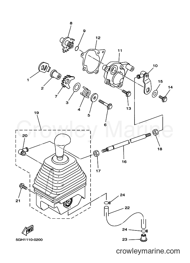 Yamaha Motors YFM400A (5HA8) [010] - SHIFT SHAFT