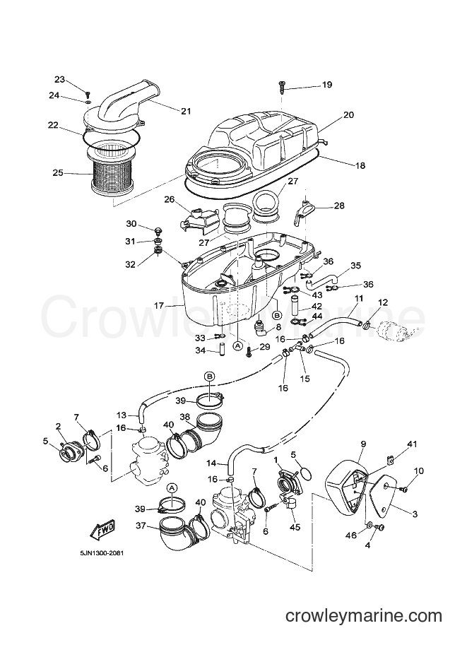 Yamaha Motors BT1100 (5JN1) [030] - INTAKE