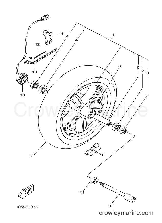 2006 Street Bike VP300 - VP300 (1S64) [030] - FRONT WHEEL