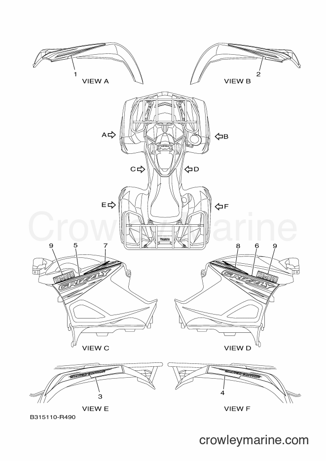 Yamaha Motors YFM700FWAD (B317) [010] - GRAPHICS