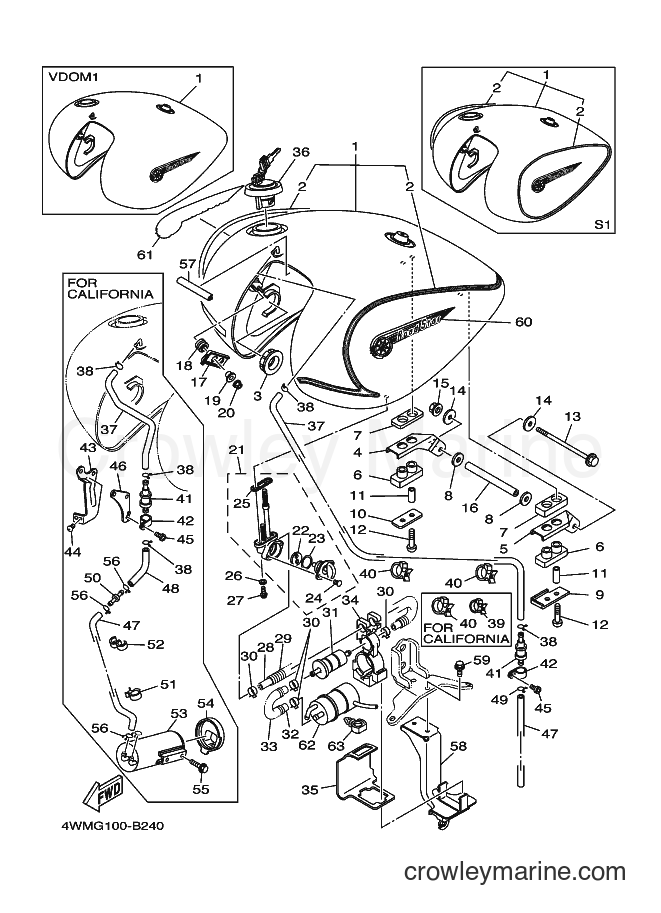 2003 Cruiser XV1600A - XV1600A (4WMJ) [010] - FUEL TANK