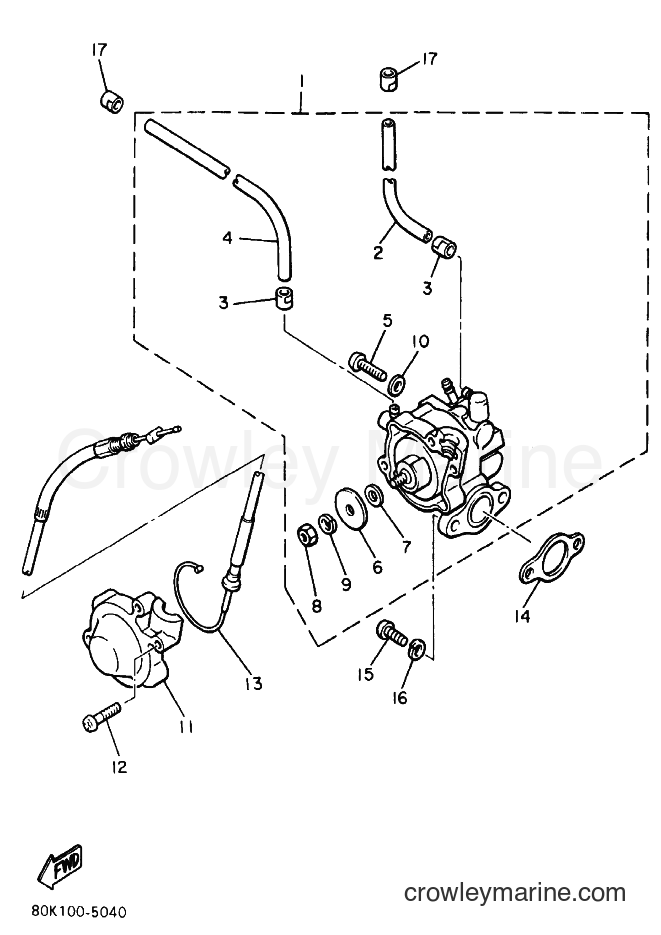 1996 Snowmobile VT480 - VT480 (8BK3) [020] - OIL PUMP