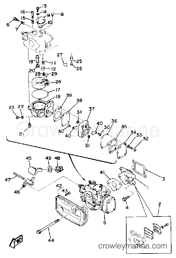 Yamaha Motors 3SG - INTAKE CARBURETOR