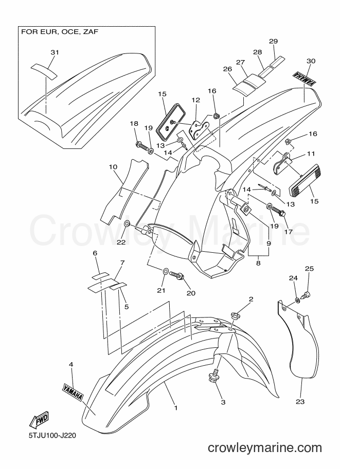 2010 Dirt Bike WR250F - WR250F (5UMV) [010] - FENDER