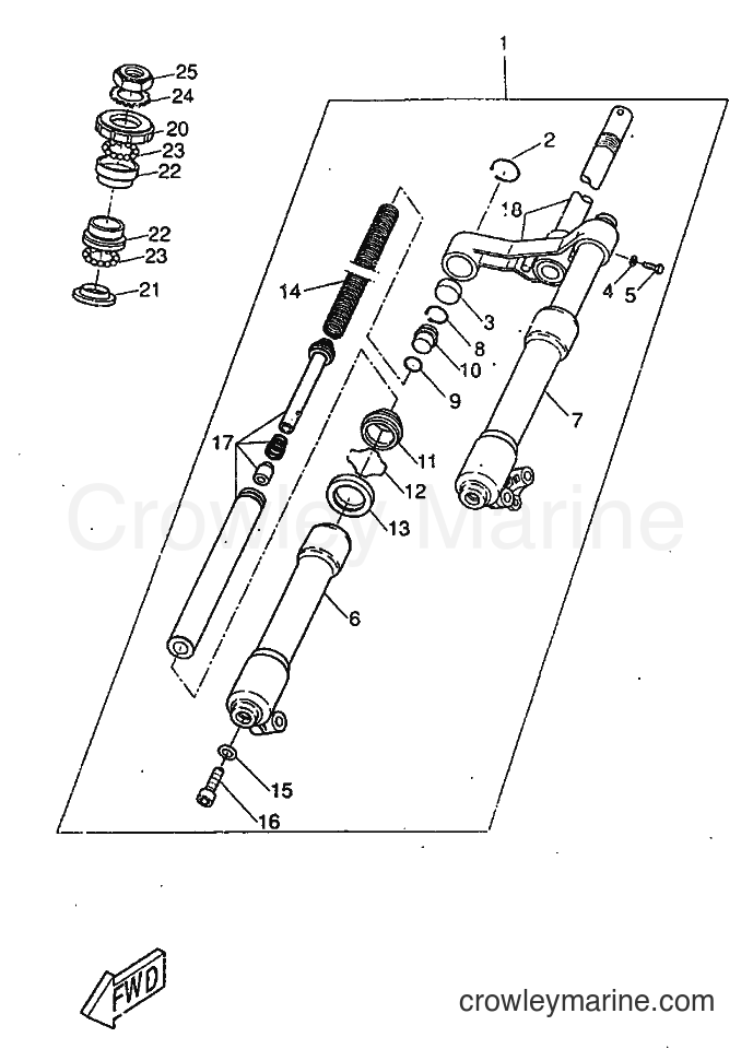 Yamaha Motors CW50RS (4WB3) [010] - FRONT FORK