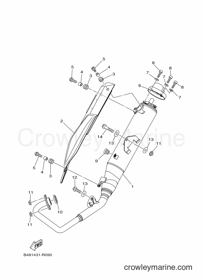 Yamaha Motors TFX150 (B483) [010] - EXHAUST