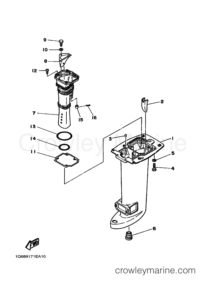 Yamaha Motors 30AE (6890) [010] - UPPER CASING