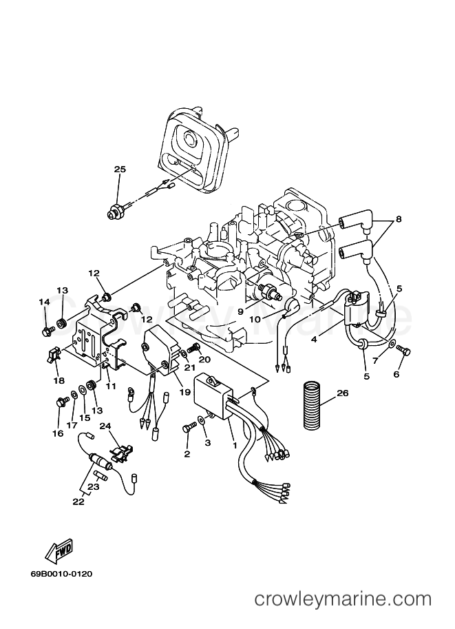 Yamaha Motors FT9.9D (69C) [010] - ELECTRICAL 1