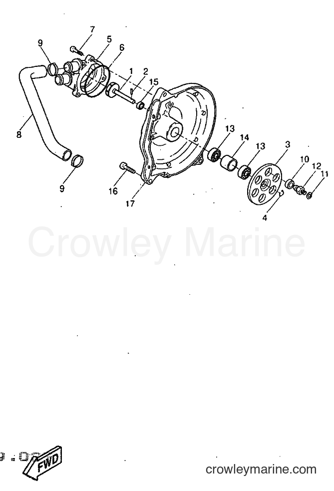 1998 Scooter YQ50 - YQ50 (5CK2) [010] - WATER PUMP