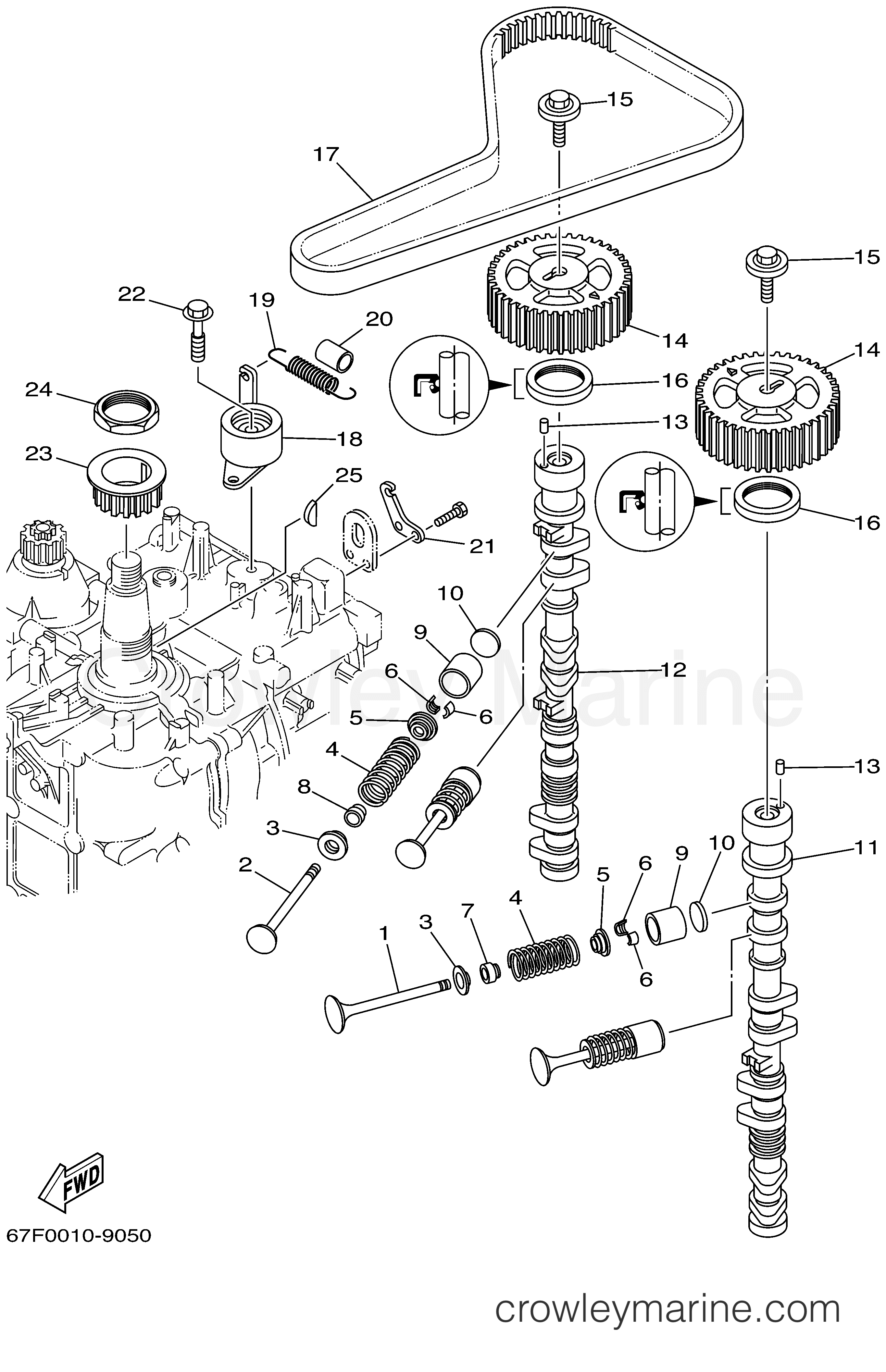 Yamaha Motors F100TLRX - VALVE