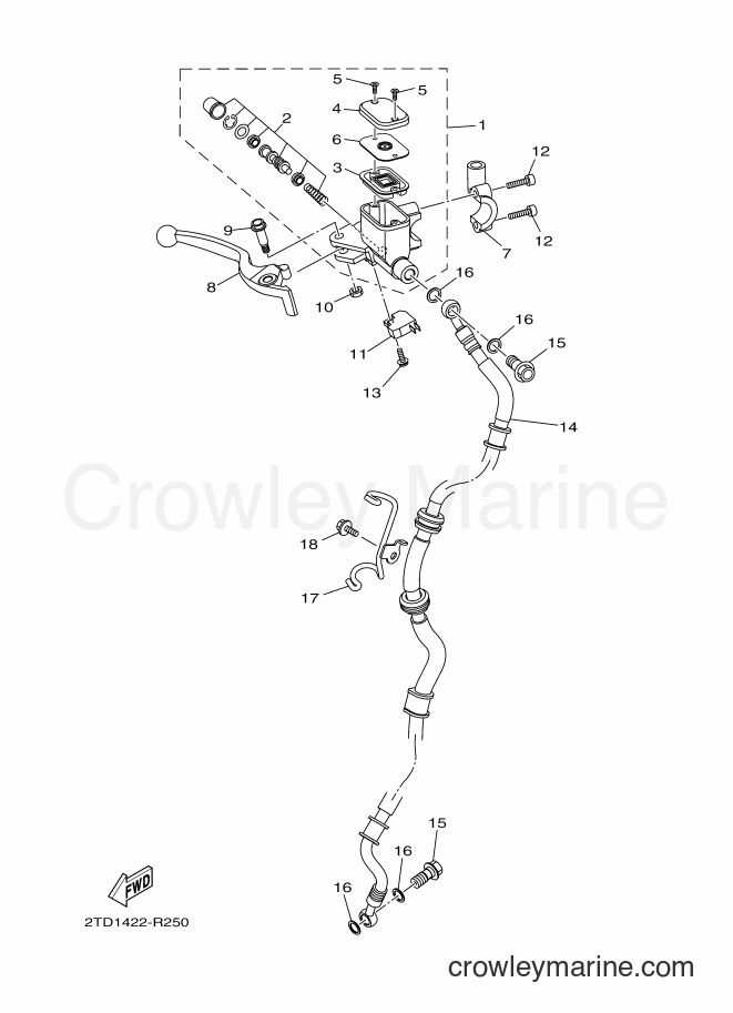 2016 Street Bike LTS125 - LTS125 (2TD1) [010] - FRONT MASTER CYLINDER