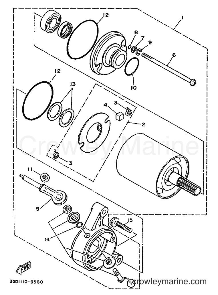 1989 ATV YFM350X - YFM350X (3GD2) [010] - STARTING MOTOR
