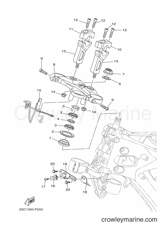 2017 Street Bike MT09TRA - MT09TRA (2SCL) [010] - STEERING