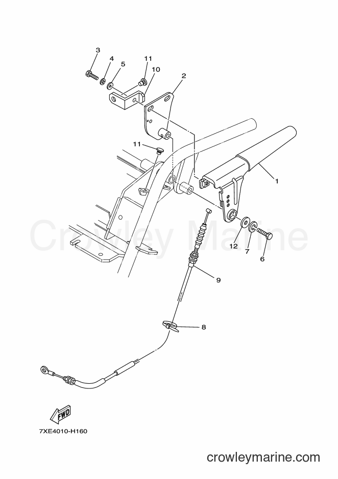 2010 Snowblower YS1070T - YS1070T (7XE4) [010] - CLUTCH LEVER