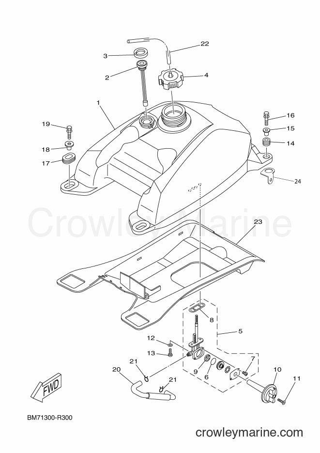 2016 ATV YFM450FWAD - YFM450FWAD (BM71) [020] - FUEL TANK