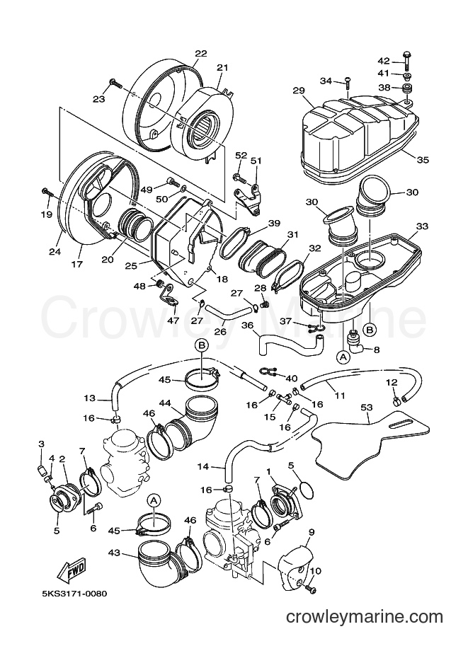 Yamaha Motors XVS1100A (5KS3) [010] - INTAKE