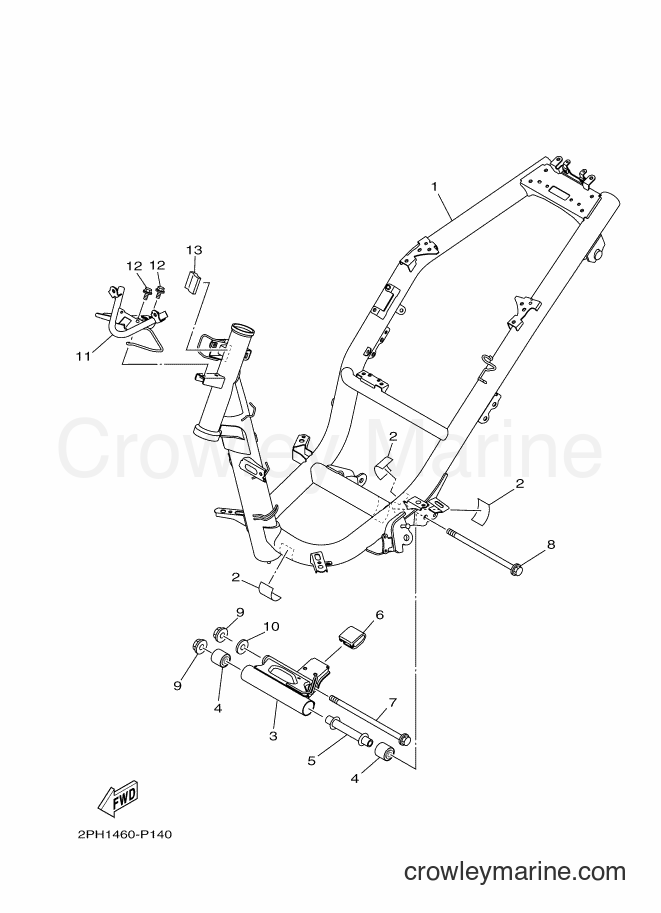 Yamaha Motors LNS125 (2PH2) [010] - FRAME