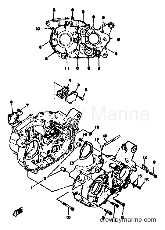 1978 Street Bike SR500 - SR500 (2J4) [999] - CRANKCASE