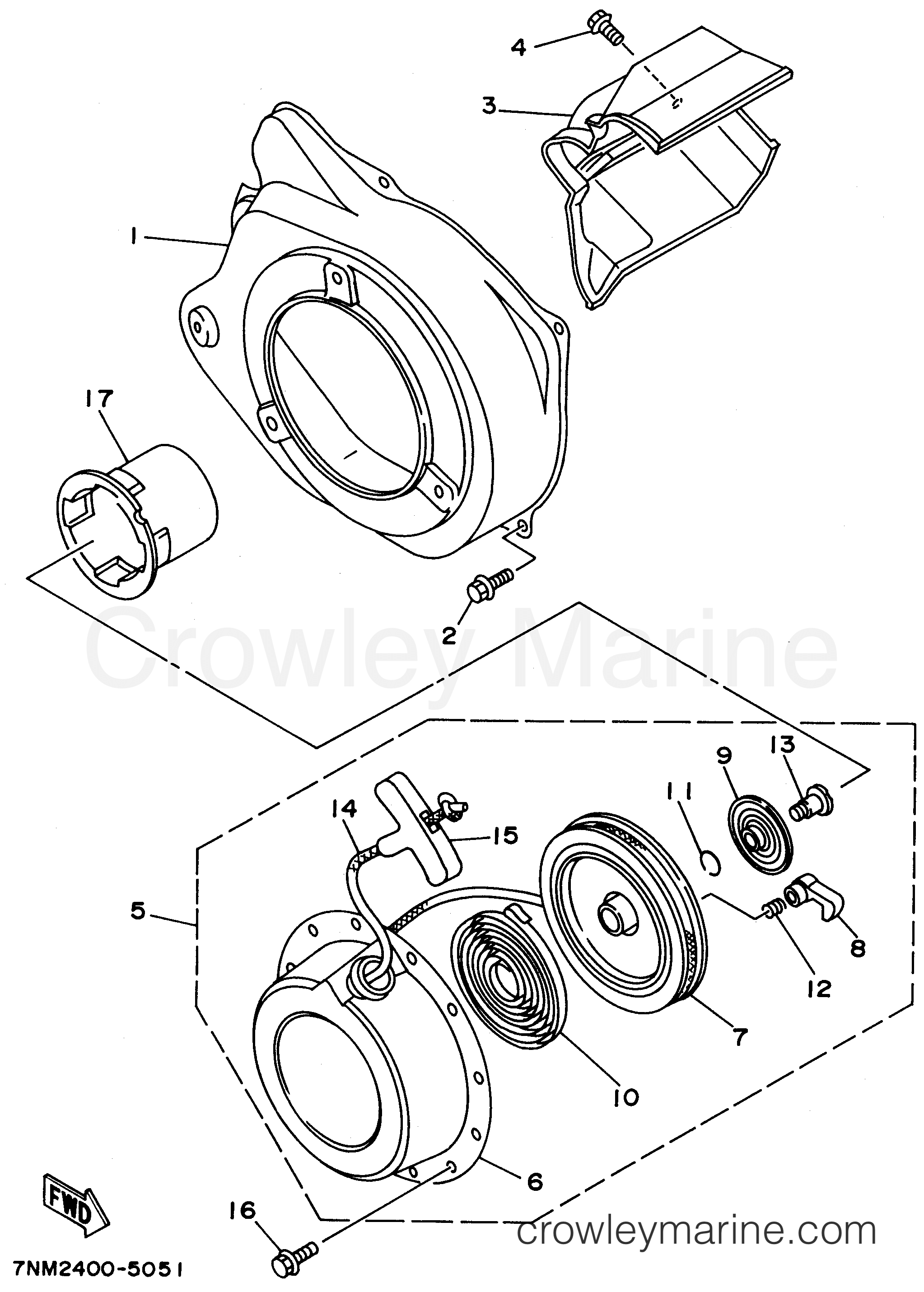 Yamaha Motors YP30GX - AIR SHROUD - STARTER
