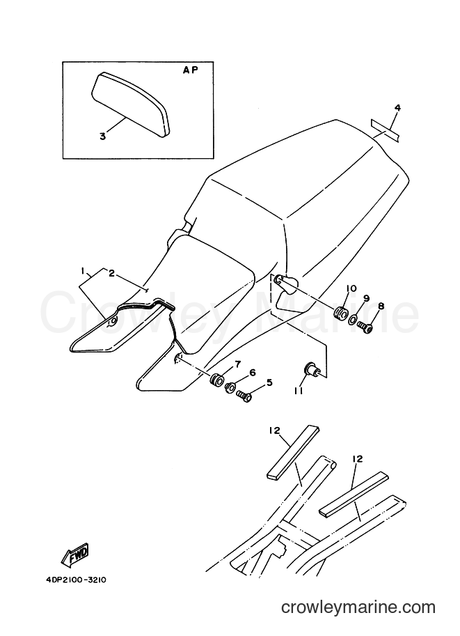 Yamaha Motors TZ250 (4DP2) [999] - SEAT
