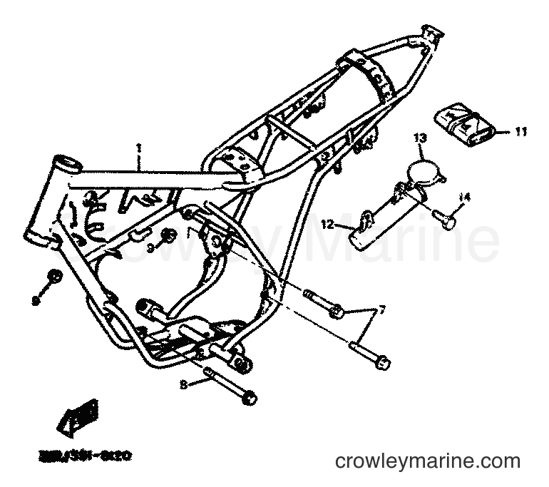 1991 Scooter DT50R - DT50R (4CT2) [999] - FRAME