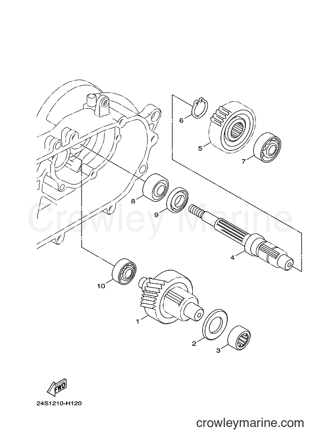 2009 Scooter YW125 - YW125 (37D1) [010] - TRANSMISSION