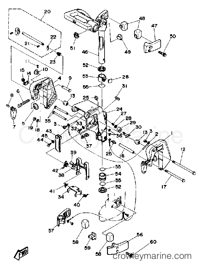Yamaha Motors 6SD - BRACKET 1
