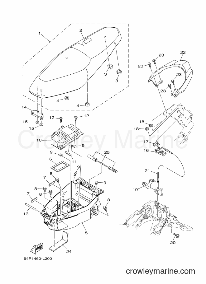 Yamaha Motors AL115FC (54PC) [010] - SEAT