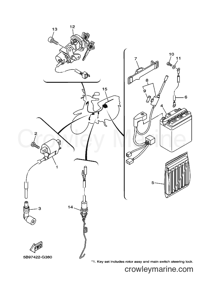 Yamaha Motors T110SEC (5B97) [010] - ELECTRICAL 1