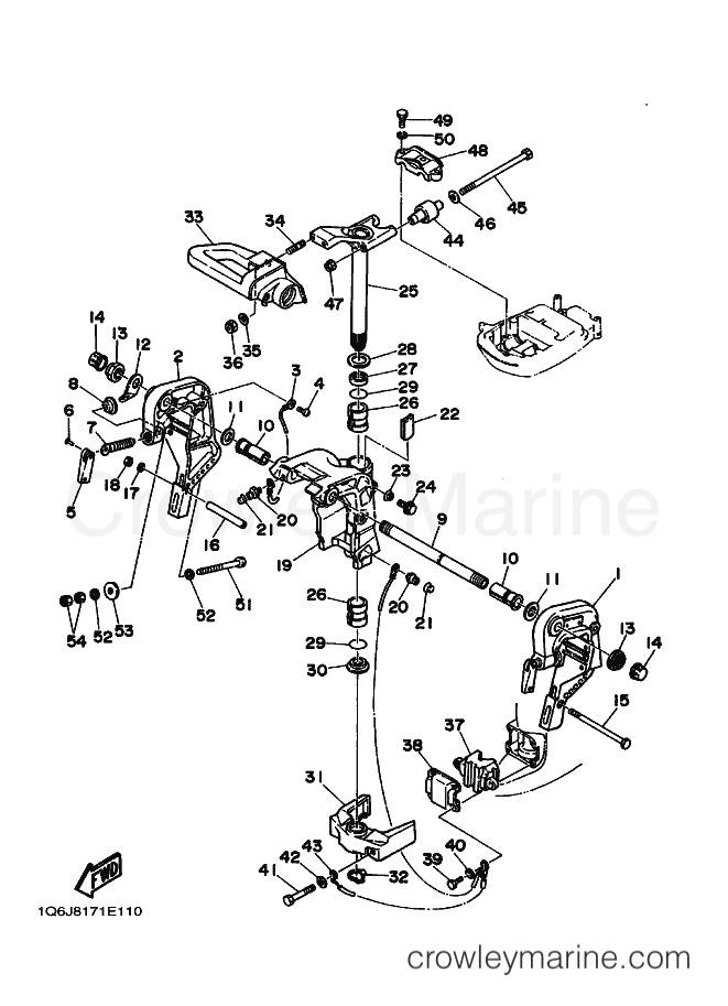 Yamaha Motors 30D (6J80) [010] - BRACKET 1