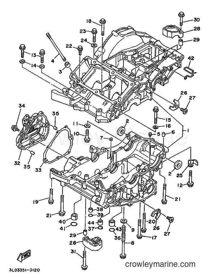 1995 Dirt Bike XTZ750 - XTZ750 (4PY1) [999] - CRANKCASE