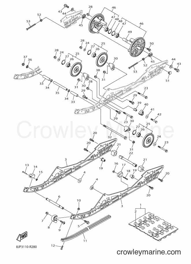 2016 Snowmobile SRV10R - SRV10R (8JP3) [010] - TRACK SUSPENSION 1