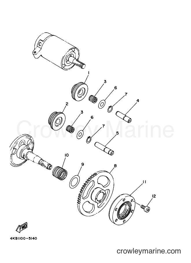 2000 ATV YFM350FW-X - YFM350FW-X (4KBK) [020] - STARTER CLUTCH