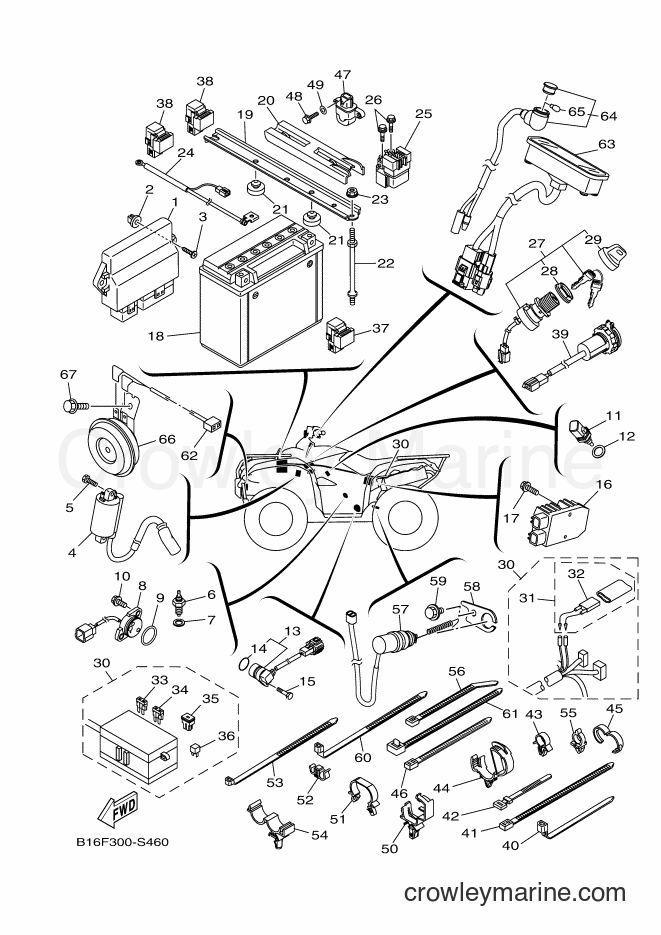 Yamaha Motors YFM700FWB (B16F) [010] - ELECTRICAL 1