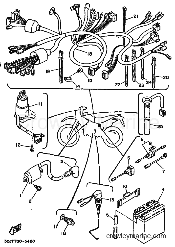 1995 Dirt Bike DT200R - DT200R (3CJ7) [010] - ELECTRICAL 1