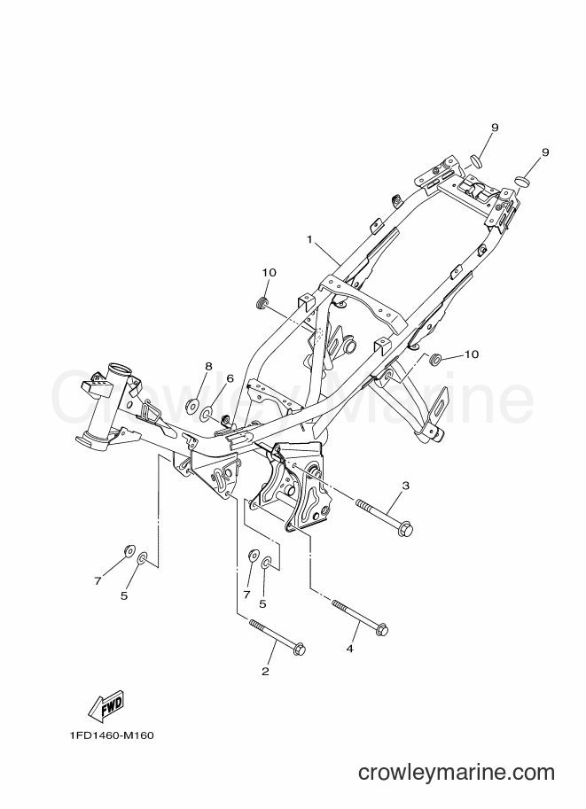 Yamaha Motors T115FLSEC (1FD4) [020] - FRAME
