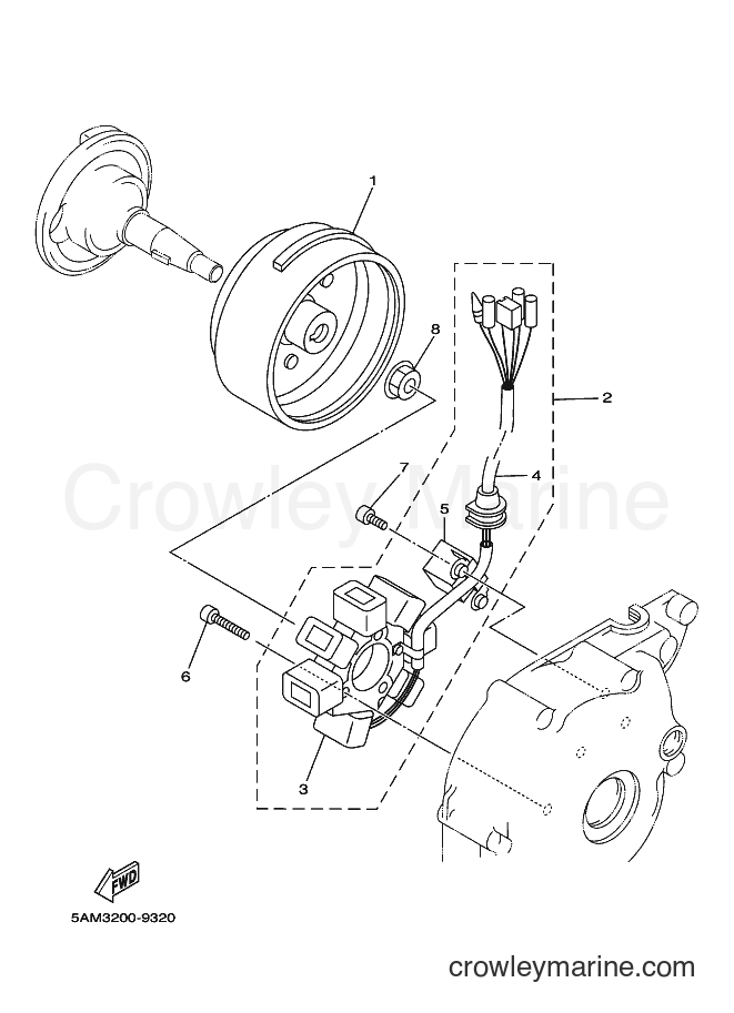 Yamaha Motors T105E (5AM4) [010] - GENERATOR
