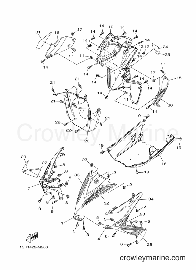2013 Scooter AL125FC - AL125FC (1SK1) [010] - LEG SHIELD